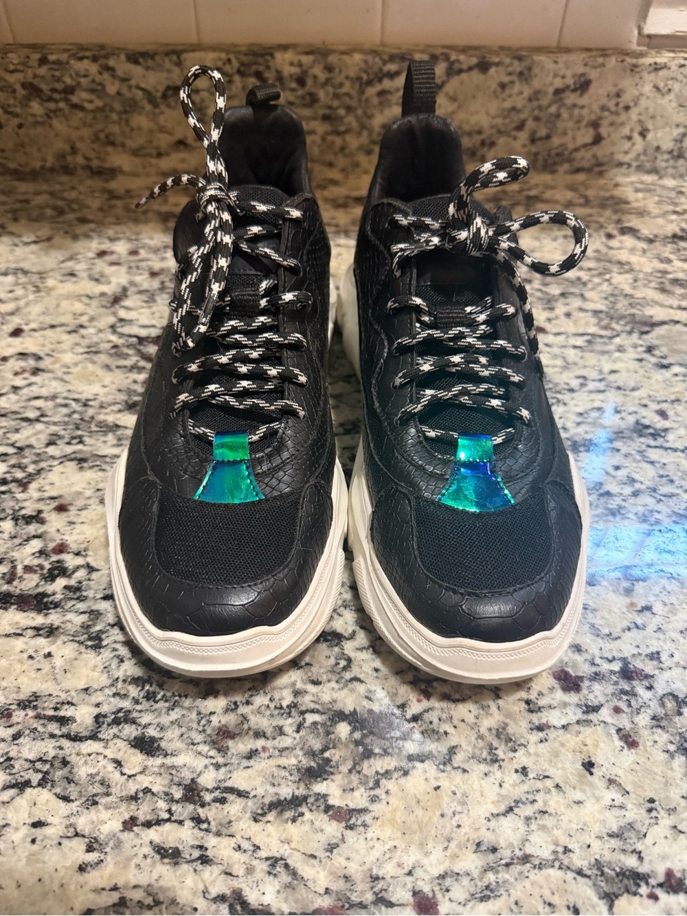 John Geiger 003 Python Sneakers Size 8